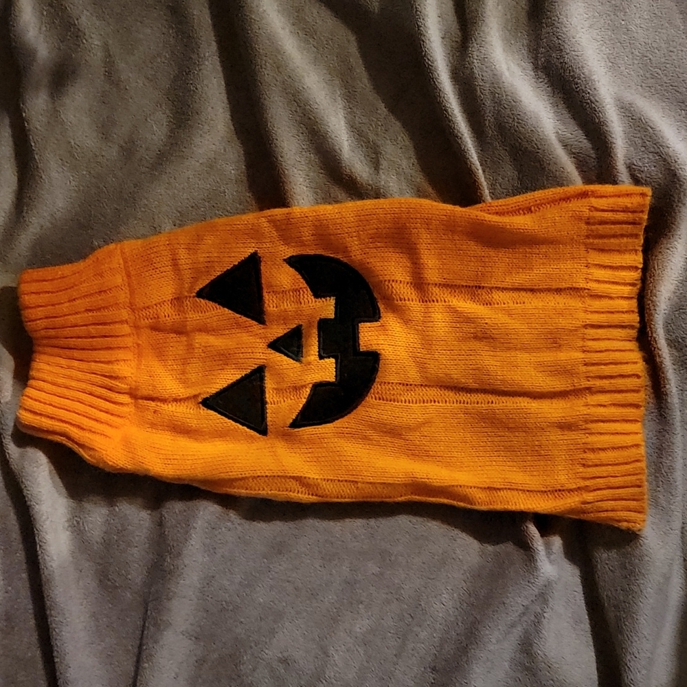 Pumpkin Dog Sweater